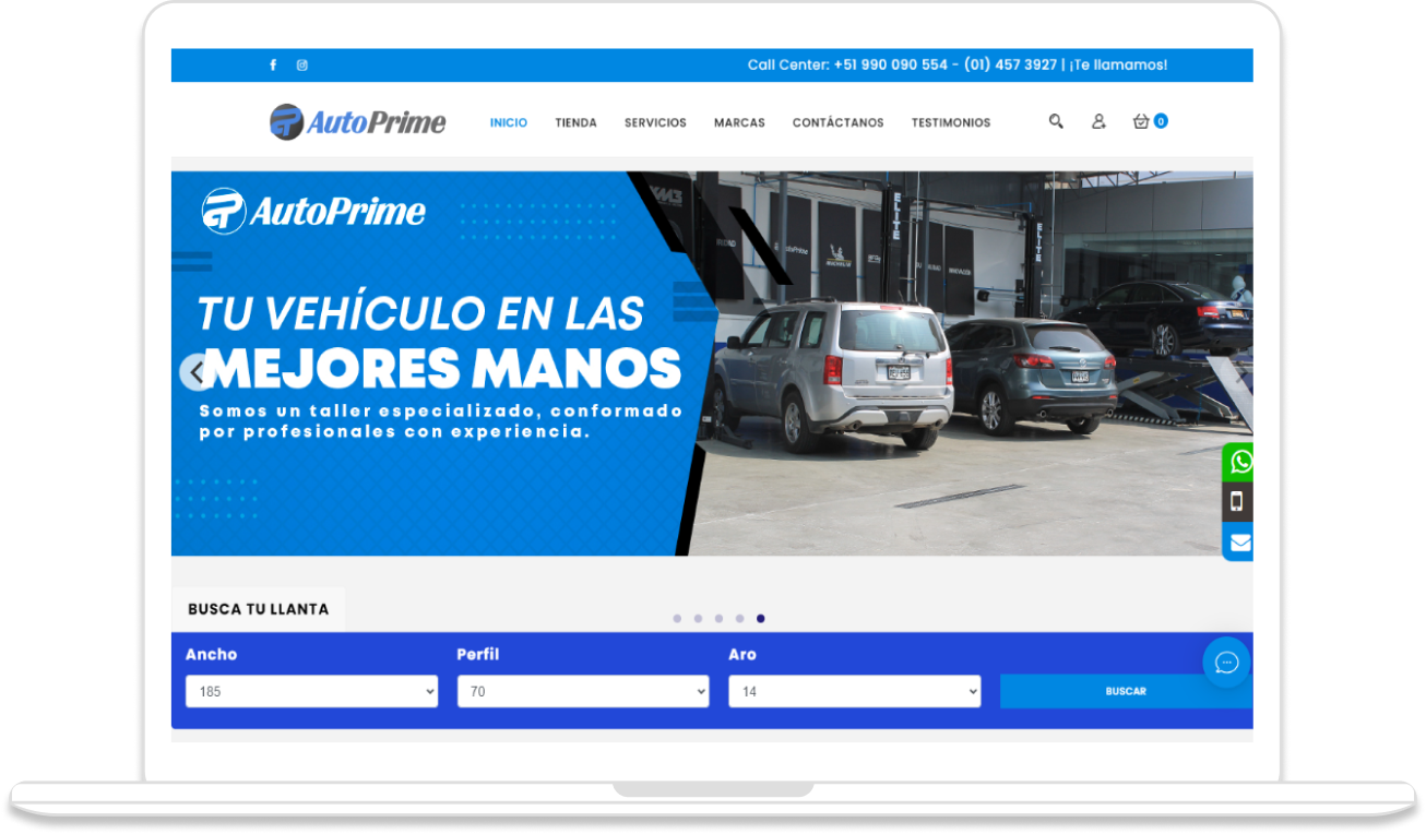 Captura de Web Autoprime. Act: Oct-2023